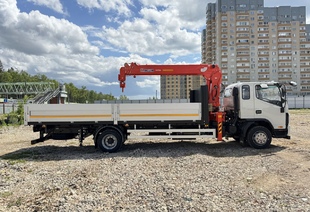 JAC N120-L (МРМ 12т) КМУ KANGLIM KS1154 (5т) БОРТ 6,3х2,55х0,6м